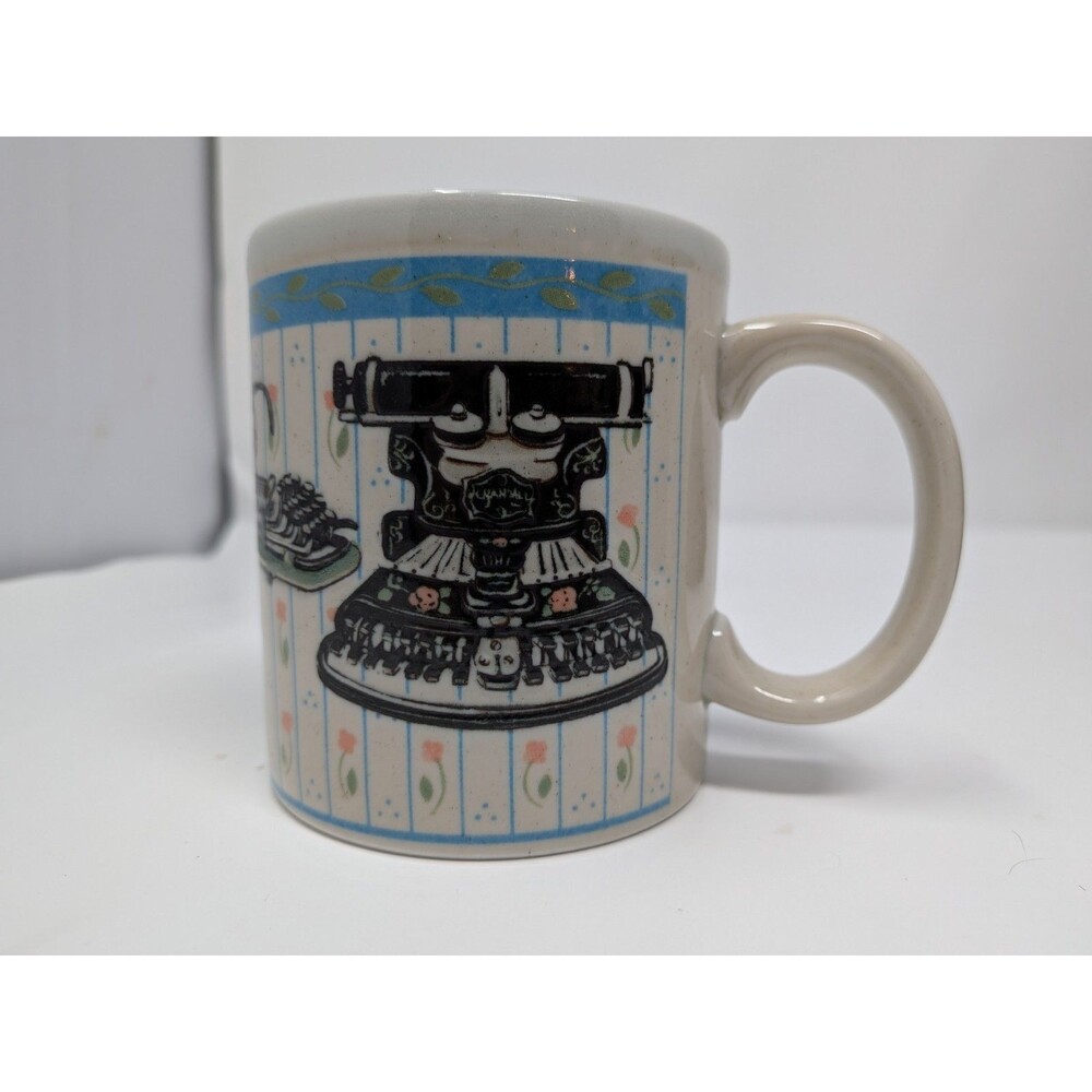 Vintage Otagiri Stanley Papel Typewriter Coffee Mug Japan Dark Academia 1980s